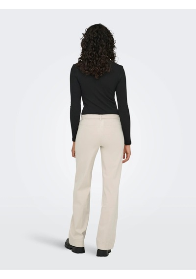 Only Onlmadison-missouri Hw Belt Kadın Pantolon 15367004 Ekru