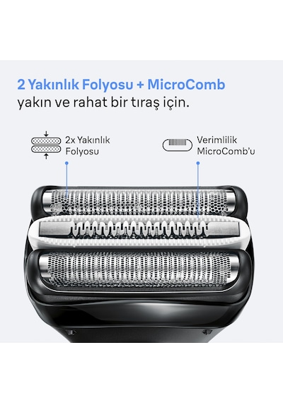 Braun Series 3+ Elektrikli Tıraş Makinesi, Kuru, 3000bt 1 Saat