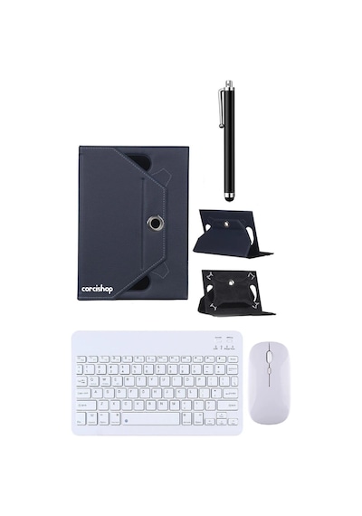Technopc Ultrapad Quantum Gaming 10.95 Kılıf Universal Standlı + Bluetooth Klavye Mouse Set + Kalem Arka Kapak