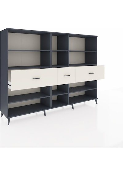 Hyperion Dolap 9 Raflı 3 Çekmeceli 220x44x163 Antrasit-antrasit/ Antrasit-antrasit/aytaşı Hyperion Dolap 9 Raflı 3 Çekmeceli 220x44x163 Antrasit-antrasit/ Antrasit-antrasit/aytaşı