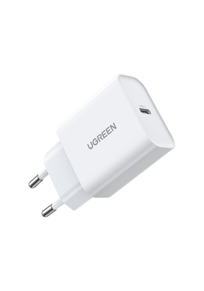 Ugreen 20w Hızlı Şarj Cihazı Qc Pd Hızlı Şarj Cihazı 1xusb-c, Beyaz, 60450