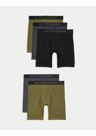 Marks & Spencer 5'li Nefes Alabilir:trade Mark: Stretch Uzun Paça Trunk Seti T14005345a Yeşil Marks & Spencer 5'li Nefes Alabilir:trade Mark: Stretch Uzun Paça Trunk Seti T14005345a Yeşil