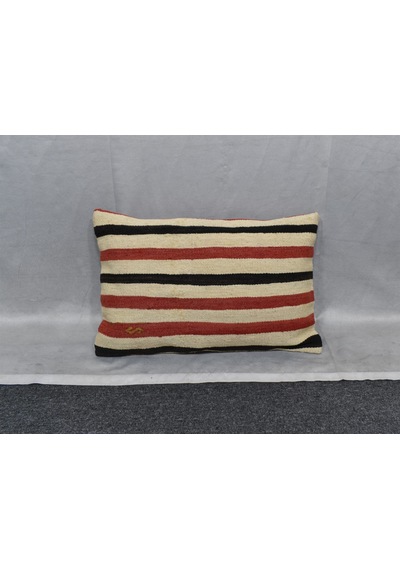 Zehra Abla Halı Yeni El Dokuma Dekoratif Kilim Kırlent Yastık Kılıfı 6673 Çok Renkli