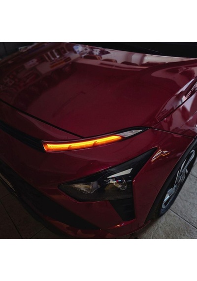Hyundai Bayon Gündüz Farı Sticker Seti Kırmızı 2021-2024