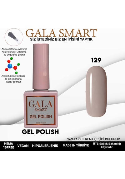 Gala Smart Classic Kalıcı Oje 10 Mle No:129