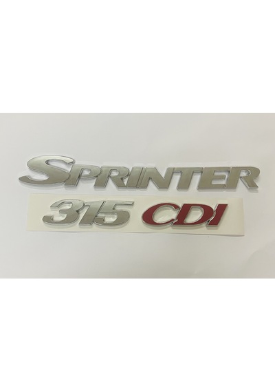 Mercedes Sprınter 315 Cdı 2006 - 2016 Arka Bagaj Yazısı Krom Set