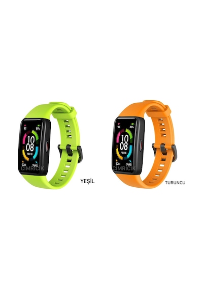 Huawei Band 6 Kordon Honor Band 6 Kordon Tam Uyumlu Silikon Kayış