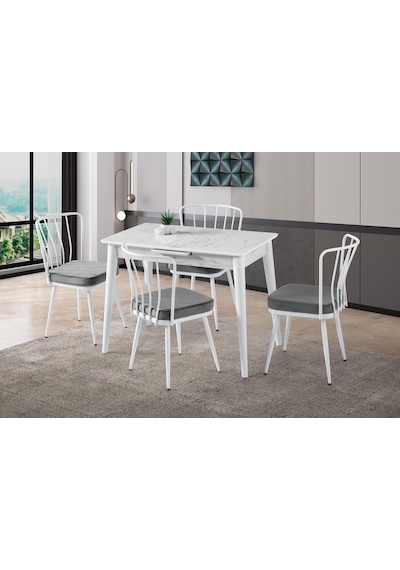 Melisa Buse Mdf Açılır Mutfak Masa Takımı 60x100