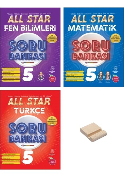 5. Sınıf All Star Matematik Fen Bilimleri Ve Türkçe 3lü Set Soru Bankası