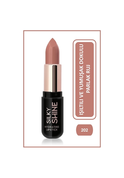 Golden Rose Silky Shine Hydrating Lipstick Nemlendirici Parlak Ruj No:202
