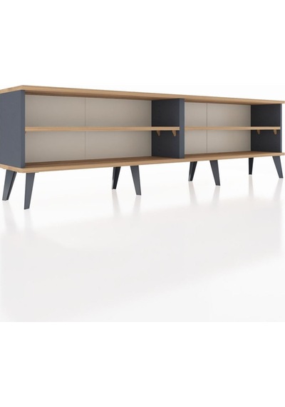 Arges Tv Ünitesi 2 Raflı 176x30x51 Antrasit-çam/çam Atlas Çam/atlas Çam Arges Tv Ünitesi 2 Raflı 176x30x51 Antrasit-çam/çam Atlas Çam/atlas Çam