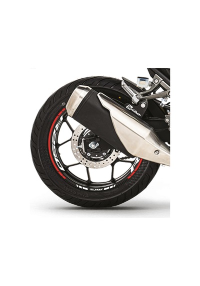 Rks R250 Motosiklet Jant İç Ve Dış Set Sticker Etiket Modeli Neon Turuncu