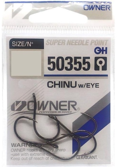 Owner 50355 Chinu W/ Eye Gun Black Iğne No:1/0