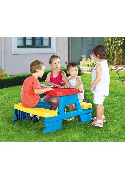 Dolu Piknik Masası Kırmızı 3008 Çok Renkli
