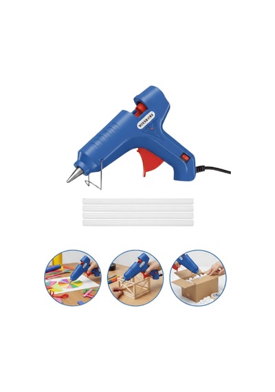 11 Mm Silikon Tabancası, 100 W Güçlü, 5 Adet Silikon Hediyeli