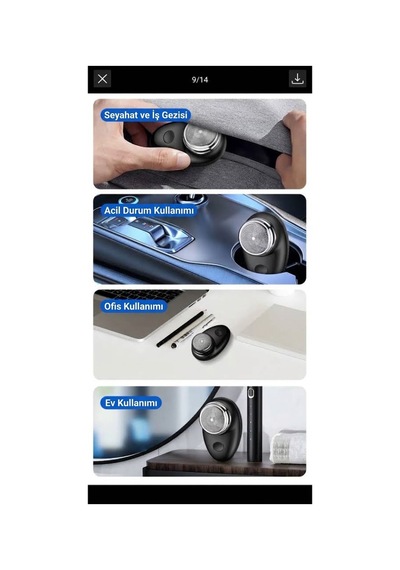 Mini Sakal Tıraş Makinesi Usb Şarjlı