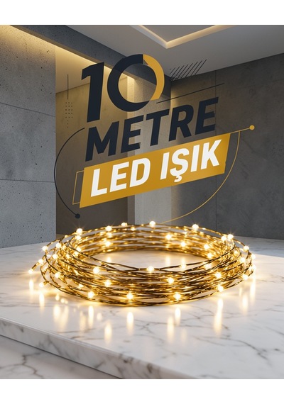 10 Metre Gün Işığı Led Işık Seti Ucz10mledışıkgünışığı1-1 Çok Renkli