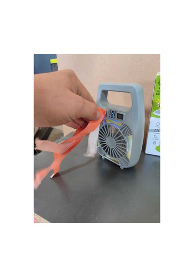Suya Dayanıklı Taşınabilir Işık Şarjlı Fanlı Led Kamp Lambası 4 Kademe Aydınlatma Type-c Girişli Beyaz