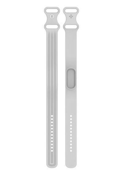 Caseonn Google Fitbit Air Kordon Premium Silikon Spor Kayış Gri