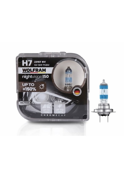 H7 Ampul Performans Ampulü +%150 Fazla Işık Ve %20 Beyaz Işık 12v