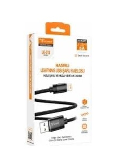 Lk214 Güçlendirilmiş Type C Hızlı Hasır Şarj Kablosu, Lk213 Lightning Güçlendirilmiş Kablo Lk214 Güçlendirilmiş Type C Hızlı Hasır Şarj Kablosu, Lk213 Lightning Güçlendirilmiş Kablo