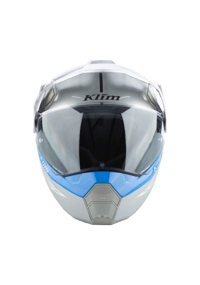 Klim X1 Alpha Carbon Concept Korumalı Adv Motosiklet Kaskı Beyaz Mavi