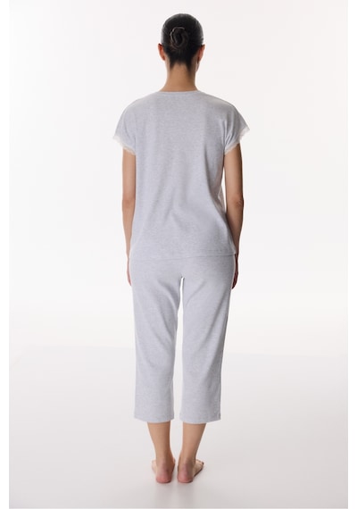 Penti Açık Gri Grey Kapri Pijama Takımı