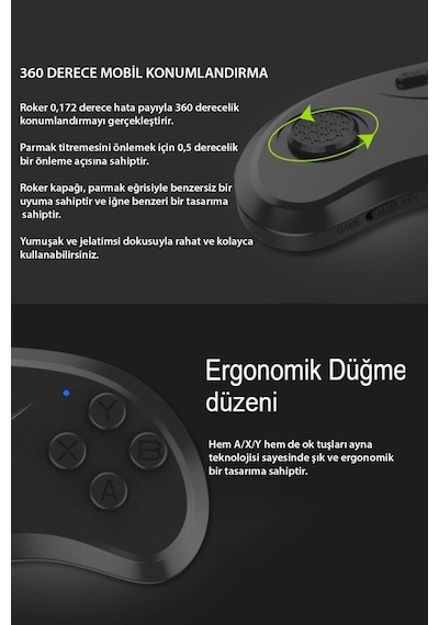 Uray Store Shinecon Sc-b01 Sanal Gerçeklik Gözlüğü Kumandası - Siyah