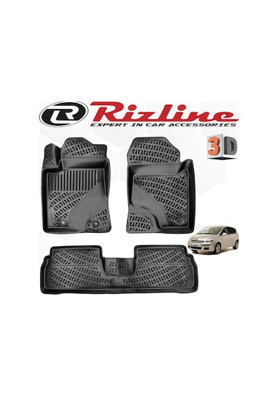 Toyota Uyumlu Verso 3D Havuzlu Paspas 2004-2009 Arası Rizline Marka N11.11162