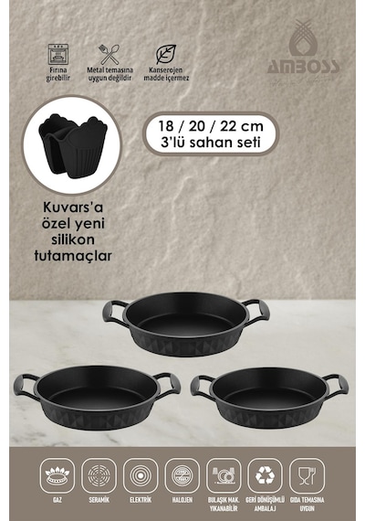 Amboss Kuvars Döküm Sahan Set