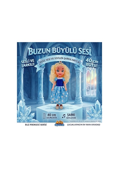 Eliza Buz Prensesi - 40 Cm Sesli Ve Şarkı Söyleyen Fonksiyonel Bebek