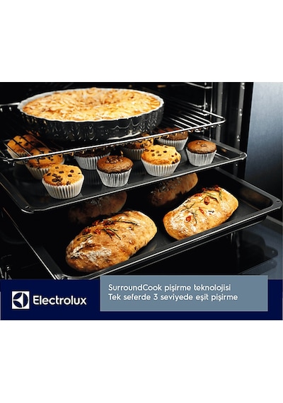 Electrolux KODEH10H 72 L Ankastre Fırın