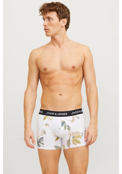 Jack & Jones Erkek Boxer 12273114 Siyah-beyaz-antrasit Siyah-beyaz-antrasit