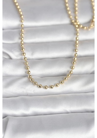 Buğz Cm 14k Gold Renk Top Zincirli Model 60 Cm Kadın Kolye Diğer 16768488