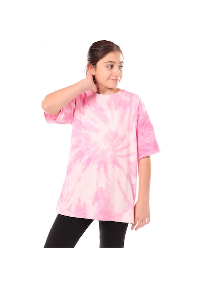 Toontoy Kids Toontoy Kız Çocuk Batik Desenli Tişört Fuşya