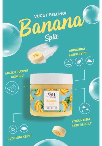 Nemlendirici Ve Arındırıcı Shea Vücut Peelingi - Muz Aromalı 300g