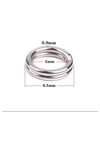 Split Halka - 6,5 Mm - Jig Rapala Kaşık Silikonlar İçin Geçmeli H