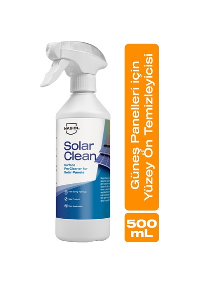 Nasiol Solarclean Güneş Panelleri İçin Yüzey Ön Temizleyici-500ml