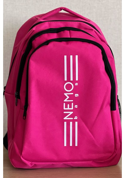 Nemo Bags Unisex Pembe Sırt Çantası Büyük Boy Okul Spor Çantası