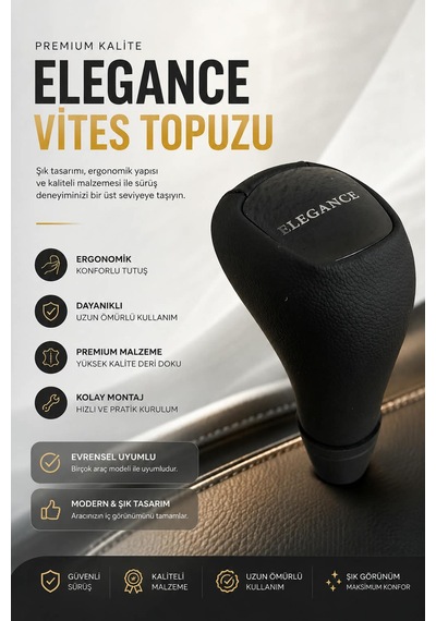 Mercedes W210, W202 Elegance Vites Topuzu Siyah