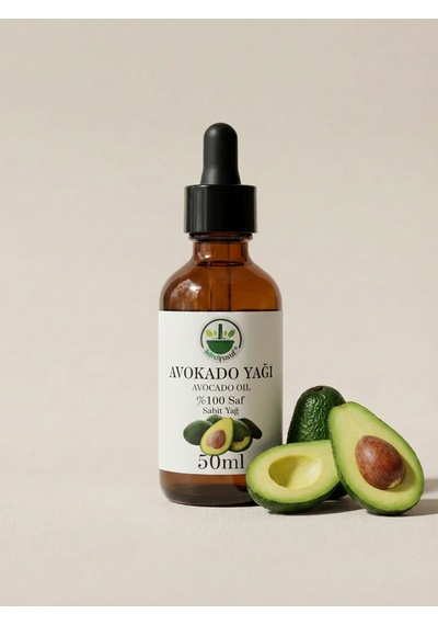 Soğuk Sıkım Avokado Yağı Avocado Oil Cold Pressed Persea Americana Saf Doğal 50 Ml 50 ML