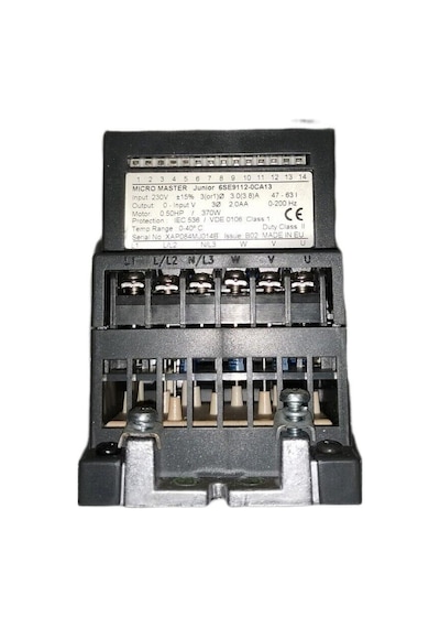 6se9112-0ca13 Mıcromaster Junıor Ac Drıve 230vac 0.5hp 370w Yeni Kutu Açık