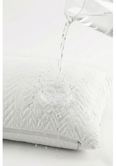 My Evilla Sıvı Geçirmez Kapitoneli Yastık Alezi 50x70 Cm Konforlu, Dolgulu Ve Hijyenik Koruma 2 Paket 4 Adet Beyaz
