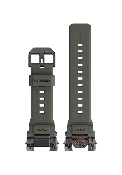 Apple Watch Uyumlu Ultra 49mm  Skinarma Talon Serisi Suya Dayanıklı Silikon Kordon Yeşil