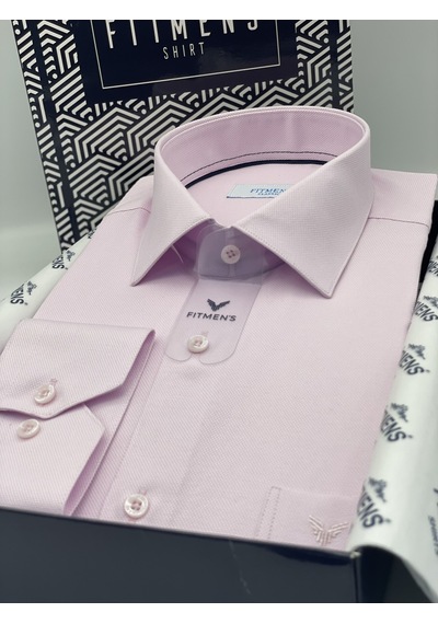 Klasik Uzun Kol Oxford Hediye Kutulu Kolay Ütülenebilir Erkek Gömlek Fs-001254 - Pembe-1389