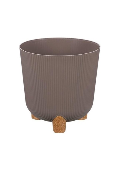 Omnipazar Elf-453 Dekoratif Derin Nostalji Ayaklı Saksı Takımı 16 Litre Vizon