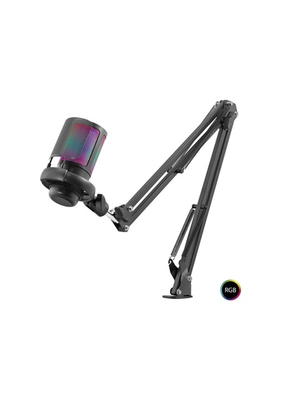 Gaming Rgb Mikrofon Seti Ayarlı Masa Kolu Type-c 192khz 24bit - Siyah Me6s35b