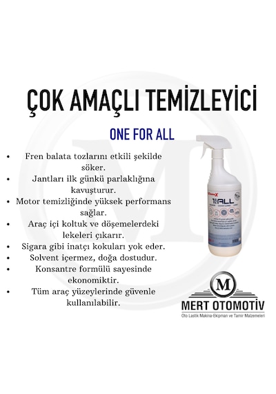 Gommax Çok Amaçlı Temizleyici Sprey - One For All 1kg Bor Gücü