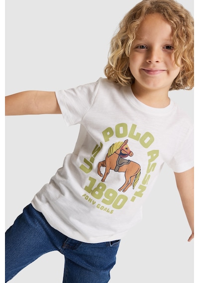 U.S. Polo Assn. U.s. Polo Assn. Erkek Çocuk Tişört 50327000-vr256 İnci