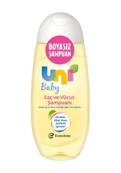 Uni Baby Boyasız Bebek Saç ve Vücut Şampuanı 200 ML